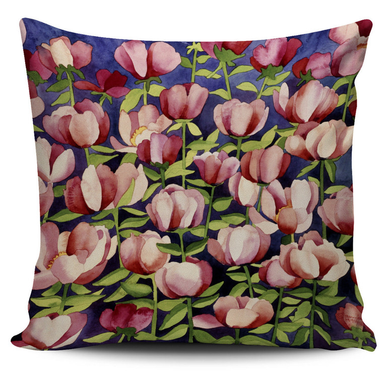 Mary Russell Botanical Art - Pink Peonies