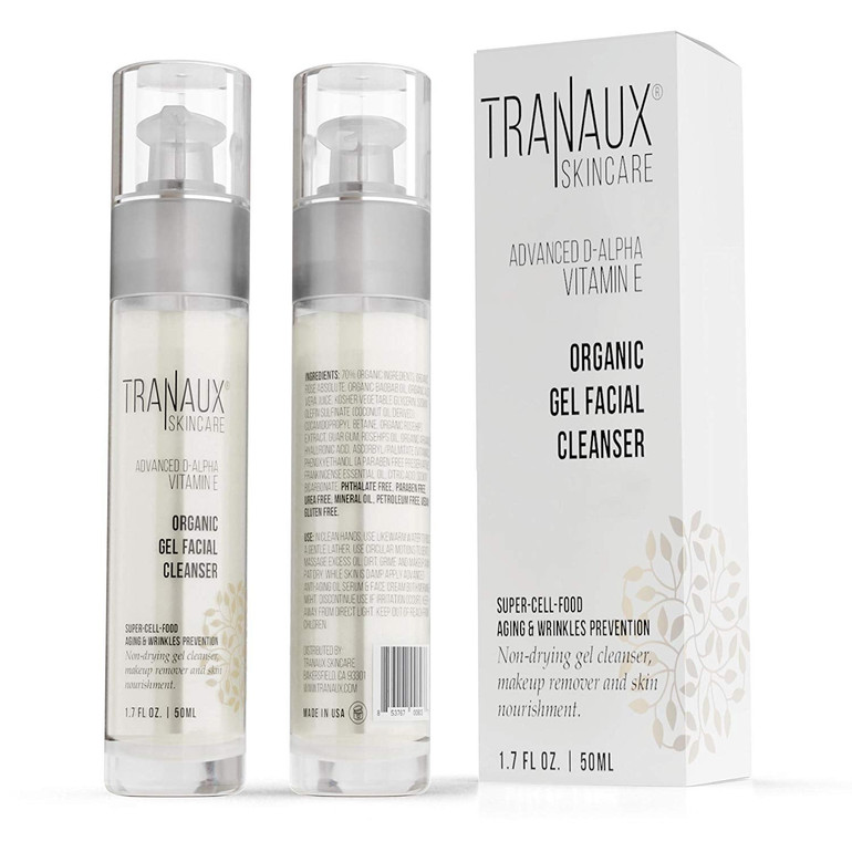 TraNaux Skincare Vitamin E Organic Facial Cleanser  – Anti-Aging