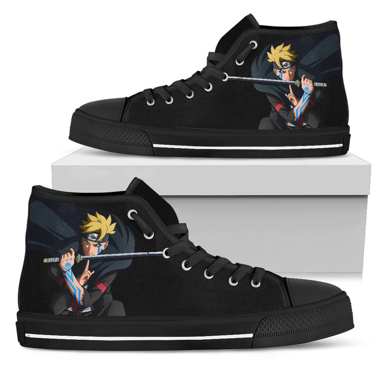 Boruto Uzumaki high top custom shoes