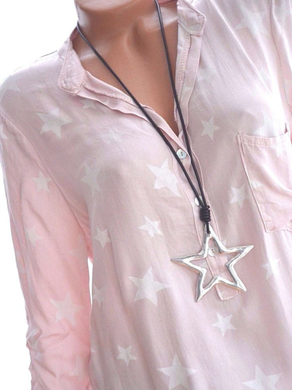 Patchwork Printed Star Blouse