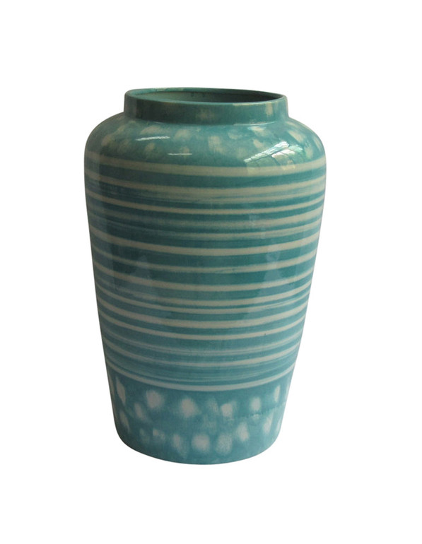 Well-designed Ceramic decorative Vase, Green Well-designed Ceramic decorative Vase, Green