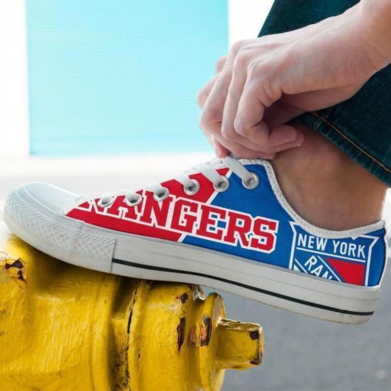 New York Rangers Low Top Sneakers Shoes For Men New York Rangers Low Top Sneakers Shoes For Men