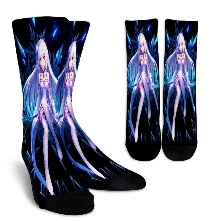 Emilia Re:Zero Socks