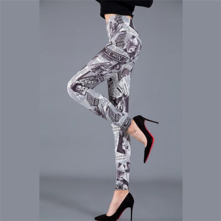 VanityVibe Casual Ladies Fitness Stretch Printed Legging