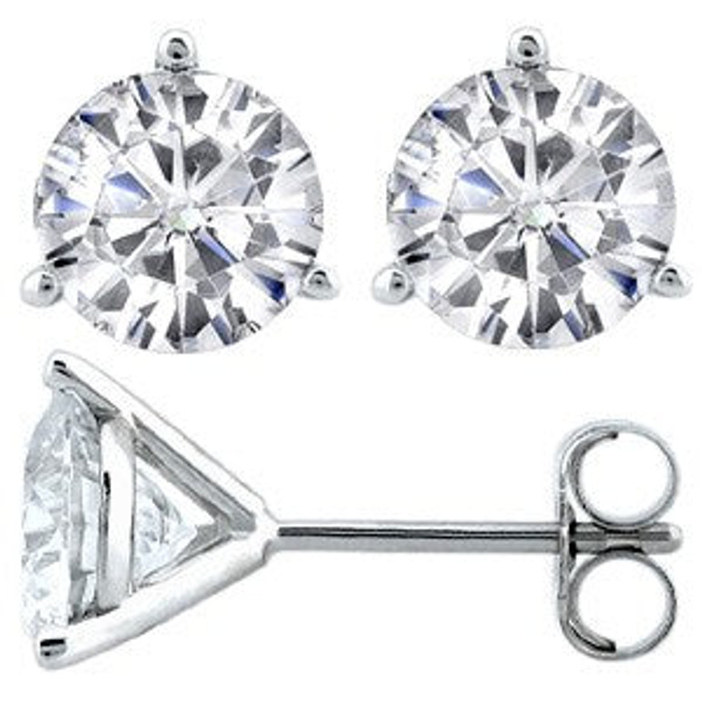 MARTINI STUD ROUND 0.75ct/pair