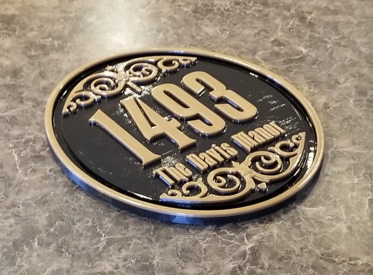 Personalized Haunted Mansion Inspired Address Sign/Plaque w/ Family Name