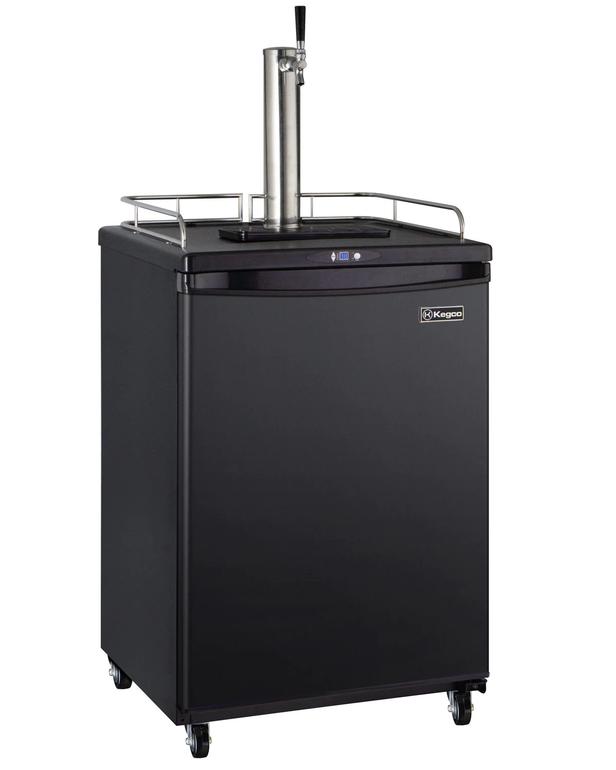 FULL SIZE COMMERCIAL GRADE DIGITAL KEGERATOR - BLACK CABINET WITH BLACK DOOR FULL SIZE COMMERCIAL GRADE DIGITAL KEGERATOR - BLACK CABINET WITH BLACK DOOR