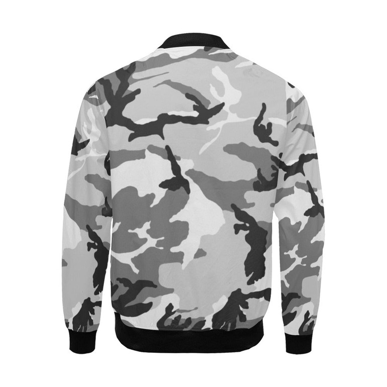 Camo All Over Print Bomber Jacket for Men