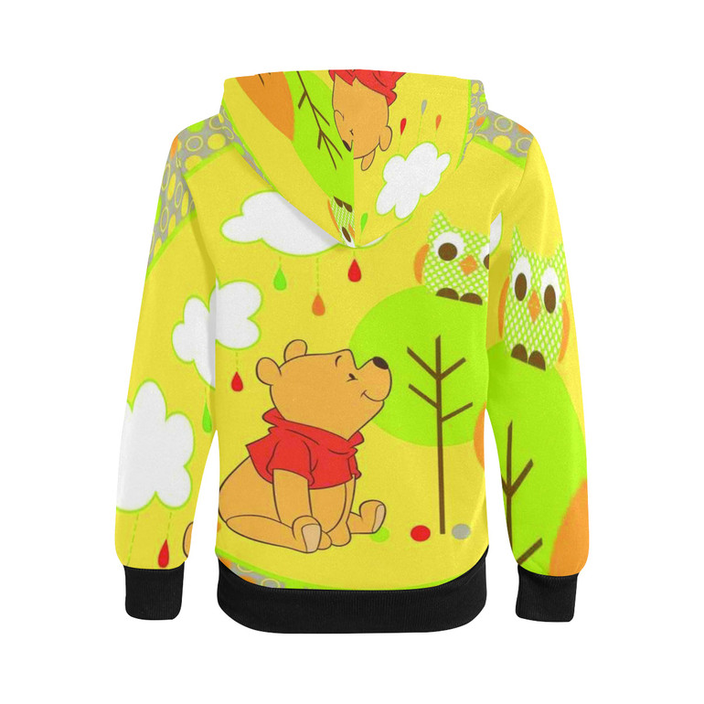 Winnie the Pooh Kids' All Over Print Full Zip Hoodie