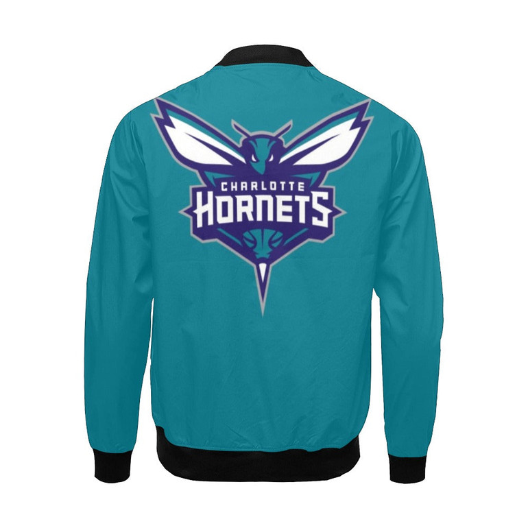 Charlotte Hornets All Over Print Bomber Jacket for Men