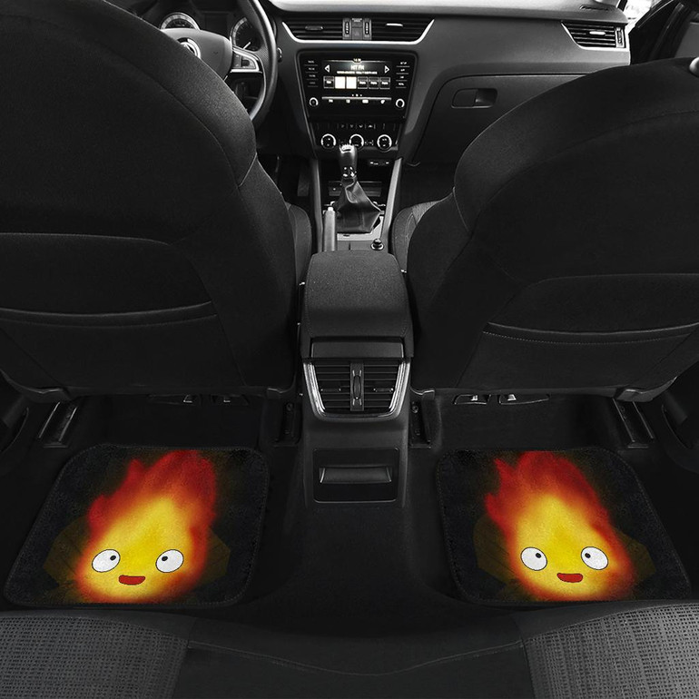 Calcifer The Movie Front And Back Car Mats