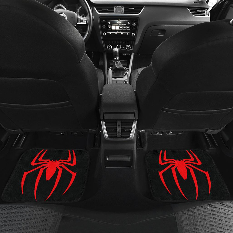 Dark Spiderman Front And Back Car Mats