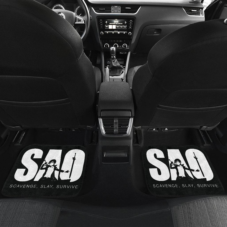 Kirito Sword Art Online Front And Back Car Mats
