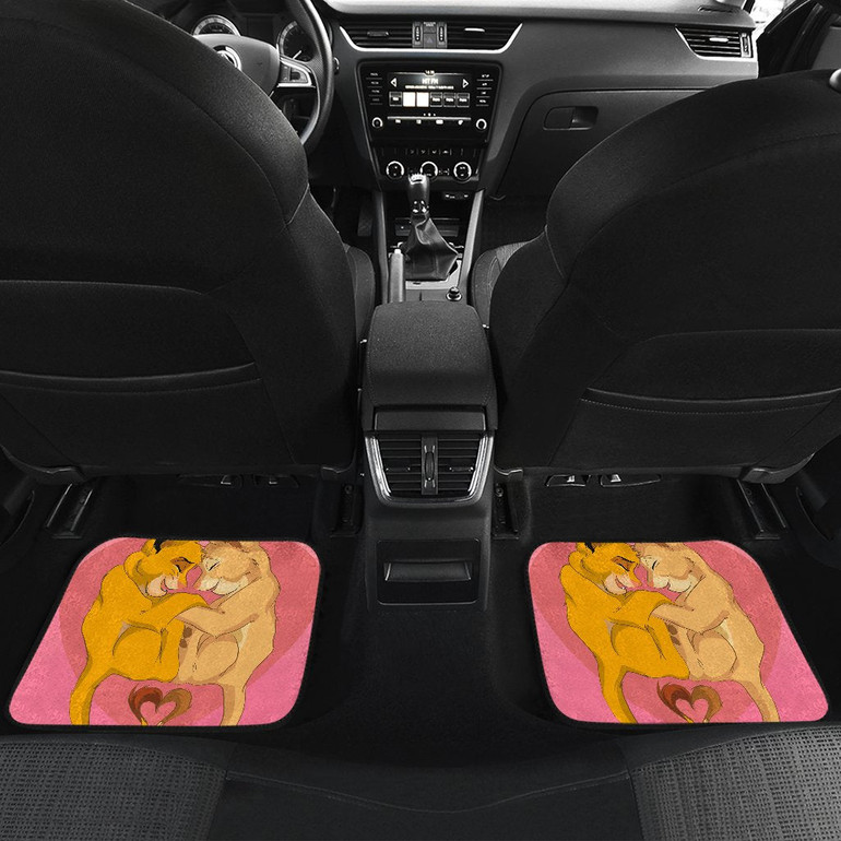 Lion King Simba Nala Front And Back Car Mats