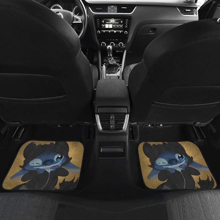 Cute Stich Toothless Front And Back Car Mats