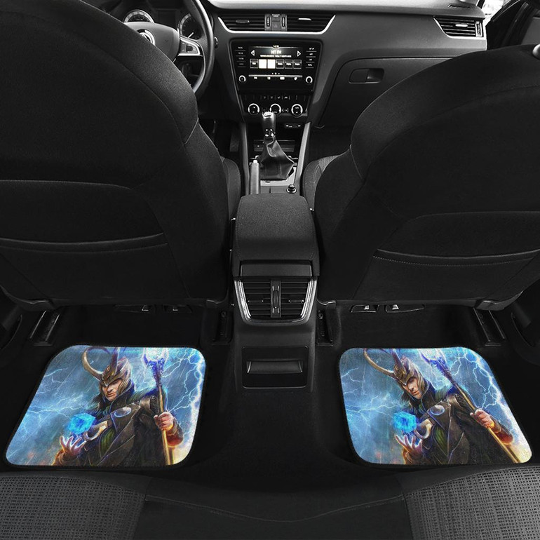 Loki Thunder Front And Back Car Mats