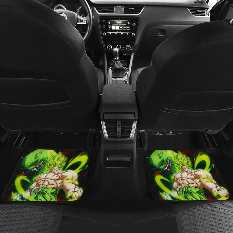 Broly And Friends Front And Back Car Mats