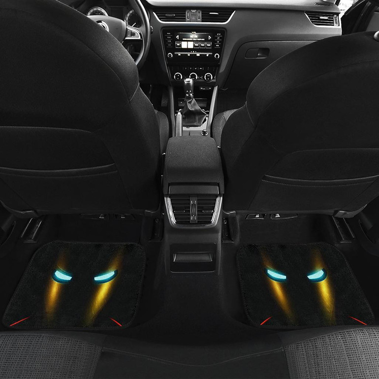 Iron Man Neon Front And Back Car Mats