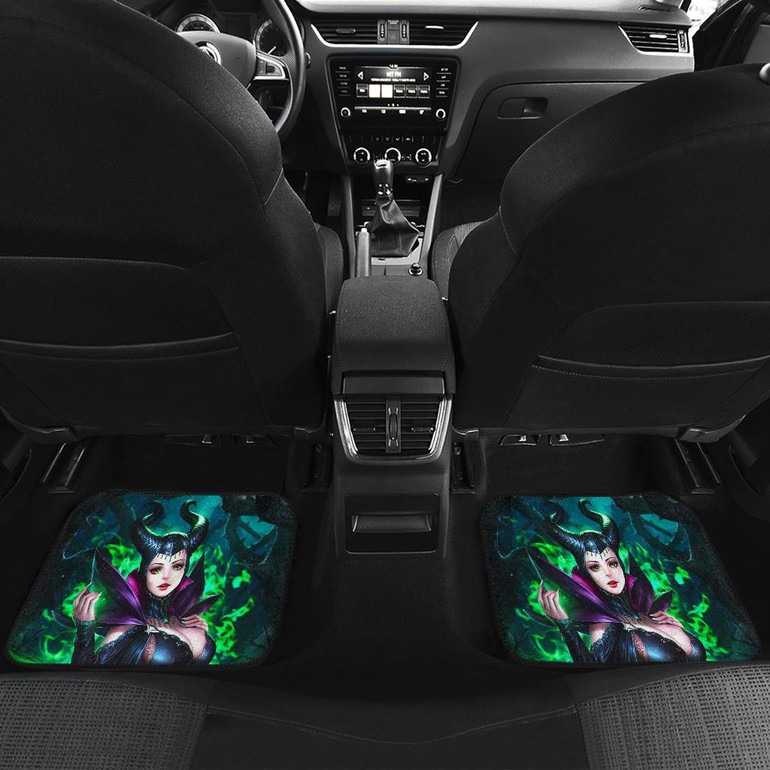 Maleficent Art Front And Back Car Mats