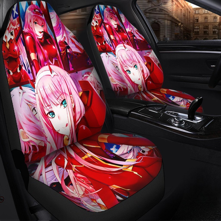 Zero Two Cute Anime Girl Car Seat Covers