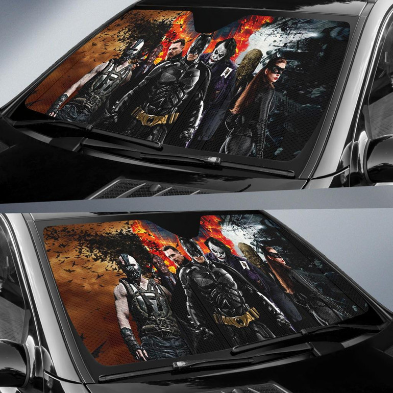 Batman Team Auto Car Sun Shade Windshield