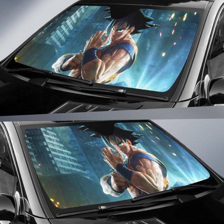 Goku Jump Force Auto Car Sun Shade Windshield