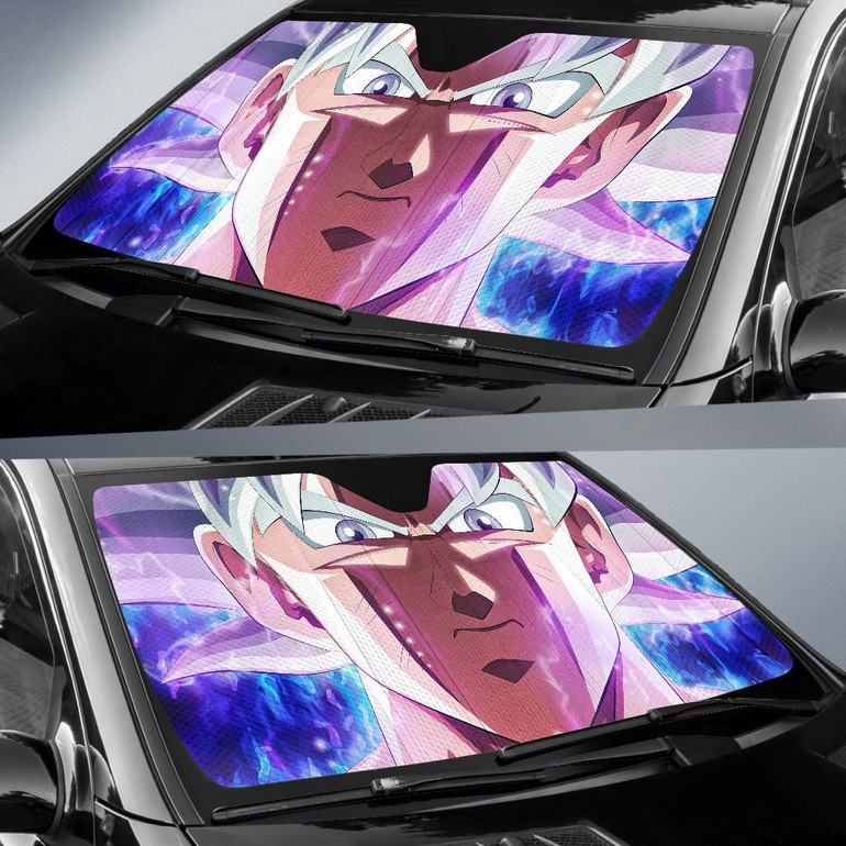 Ultra Instinct Goku Dragon Ball Super K Auto Car Sun Shade Windshield
