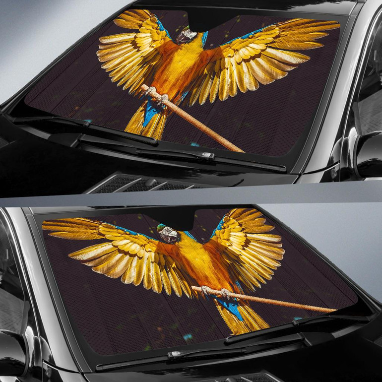 Parrot Yellow Bird Auto Car Sun Shade Windshield Parrot Yellow Bird Auto Car Sun Shade Windshield