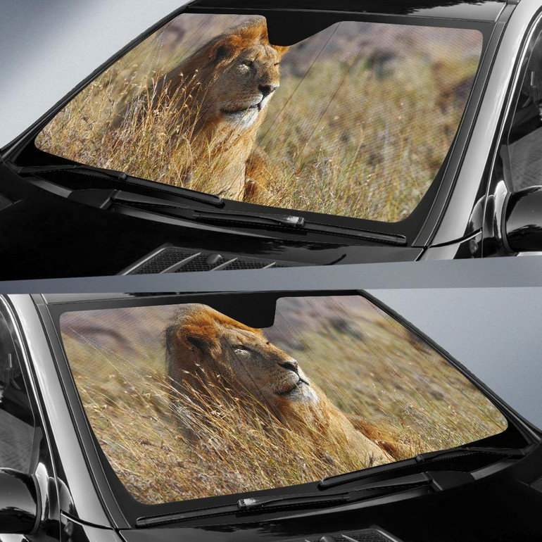 African Lion Auto Car Sun Shade Windshield