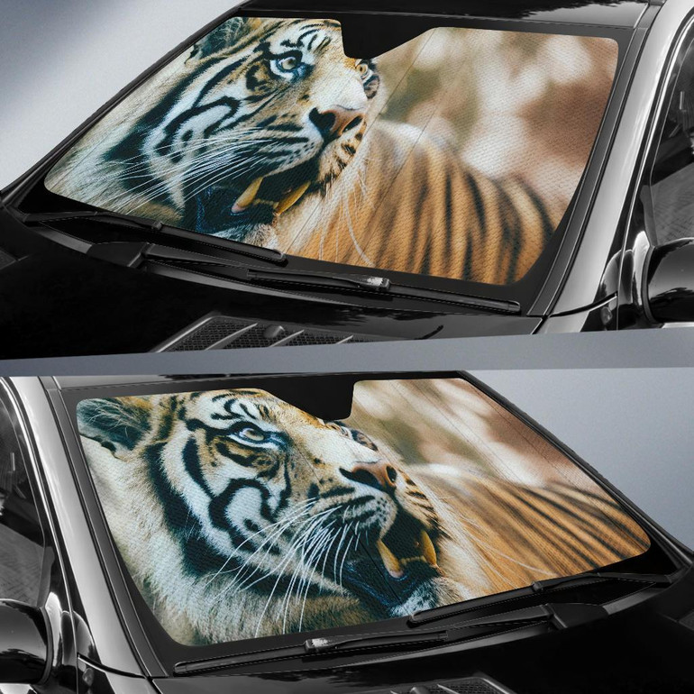 Tiger Wild Auto Car Sun Shade Windshield