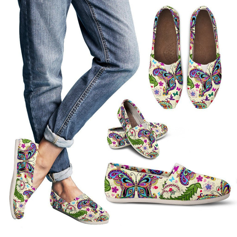 Multi Color Butterfly Casual Shoes