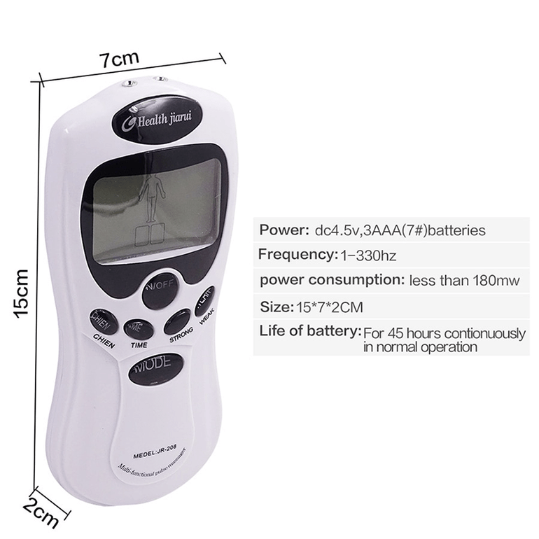 Digital 8 Pads Acupuncture Body Muscle Massager