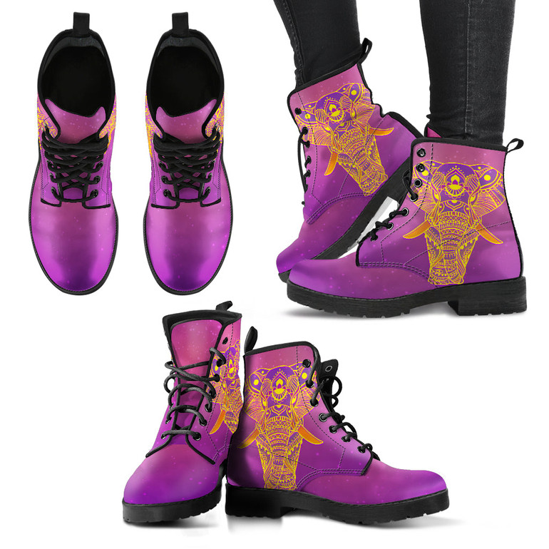 Elephant Boots Glowing Elephant Women's Leather Boots