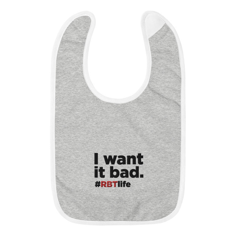 RBT Logo Embroidered Baby Bib