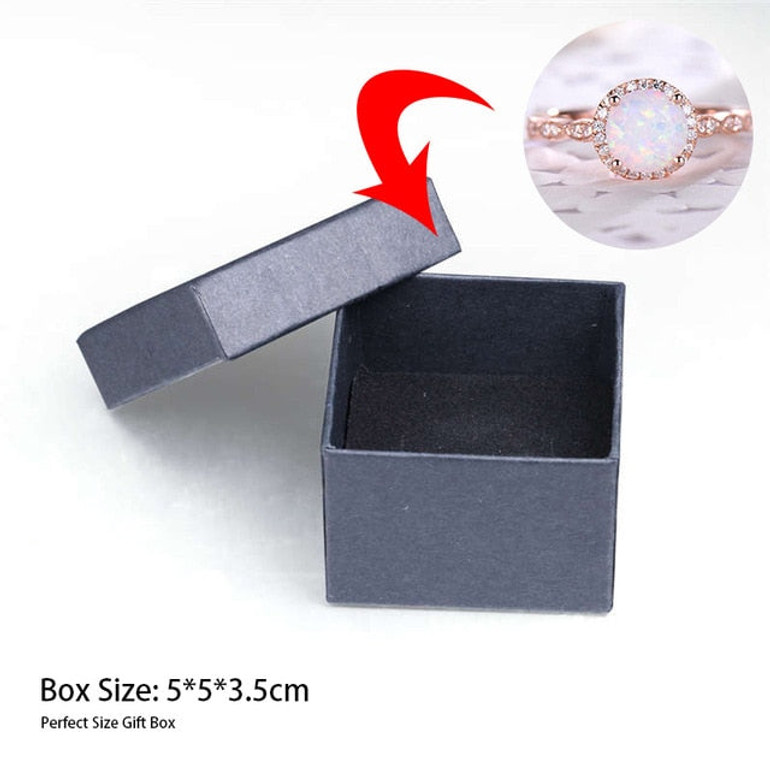 Fire Opal Rose Gold Ring