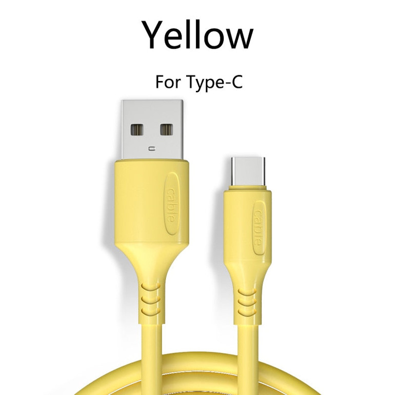 HICUTE Liquid charge Cable For Samsung Android Fast Charging Magnet Charger Micro USB Type C Cable Mobile Phone Cord Wire