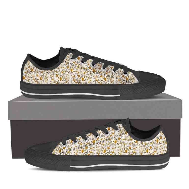 Cute Pitbull Women's Low Top Shoes