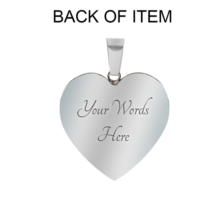 Blurred Irish Flag Silver Necklace