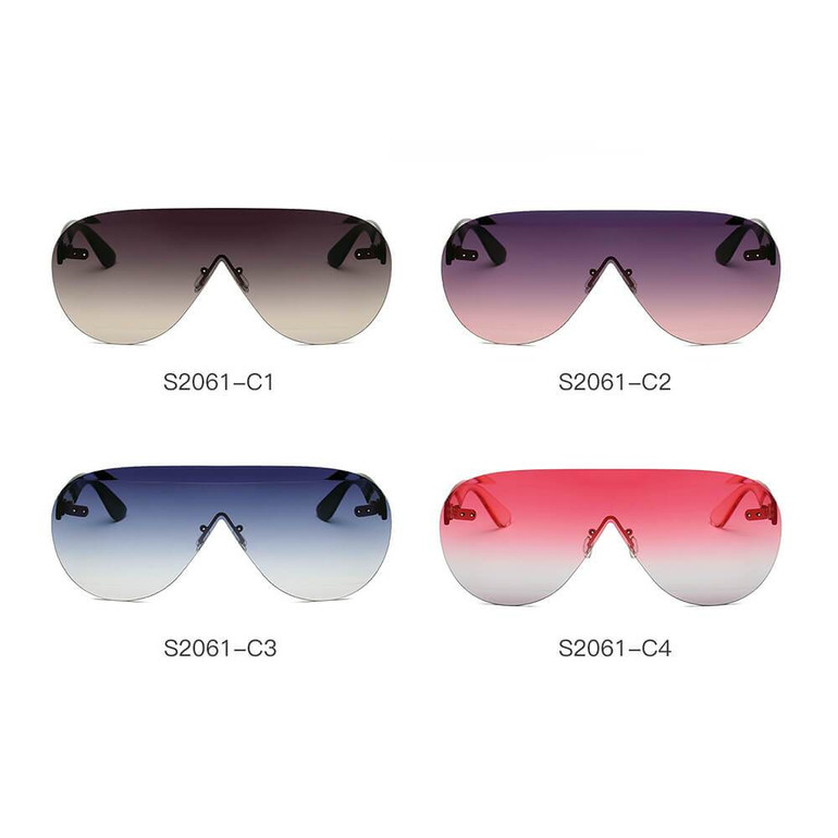 Women's Oversized Aviator 100% UV Sunglasses 4 color choices