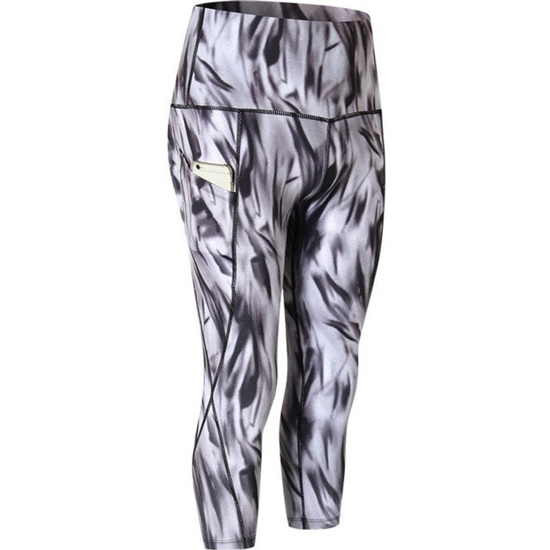 High Waist Elastic army green workout leggings