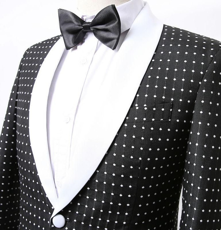 Men's Fashion Tuxedo Up To 4XL (Jacket+Pants+Bow Tie)