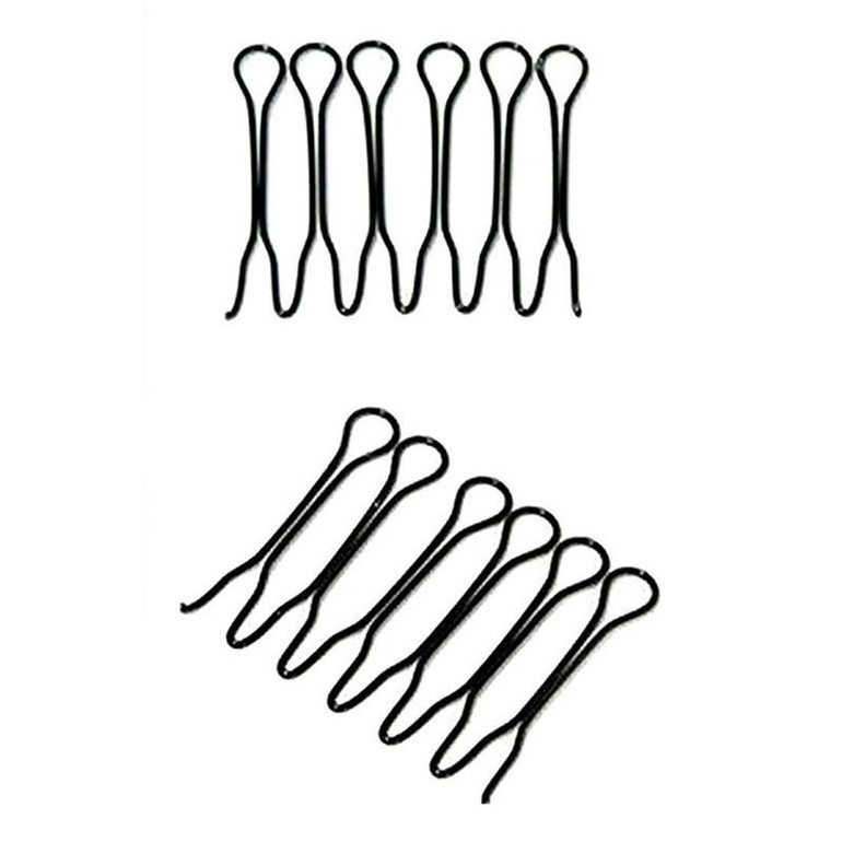 2pcs Hair Clips For Women Ladies Invisible Hairclips HairGrips Salon Barrette Hairpin Pins Hair Accessories Black Hair Barrette