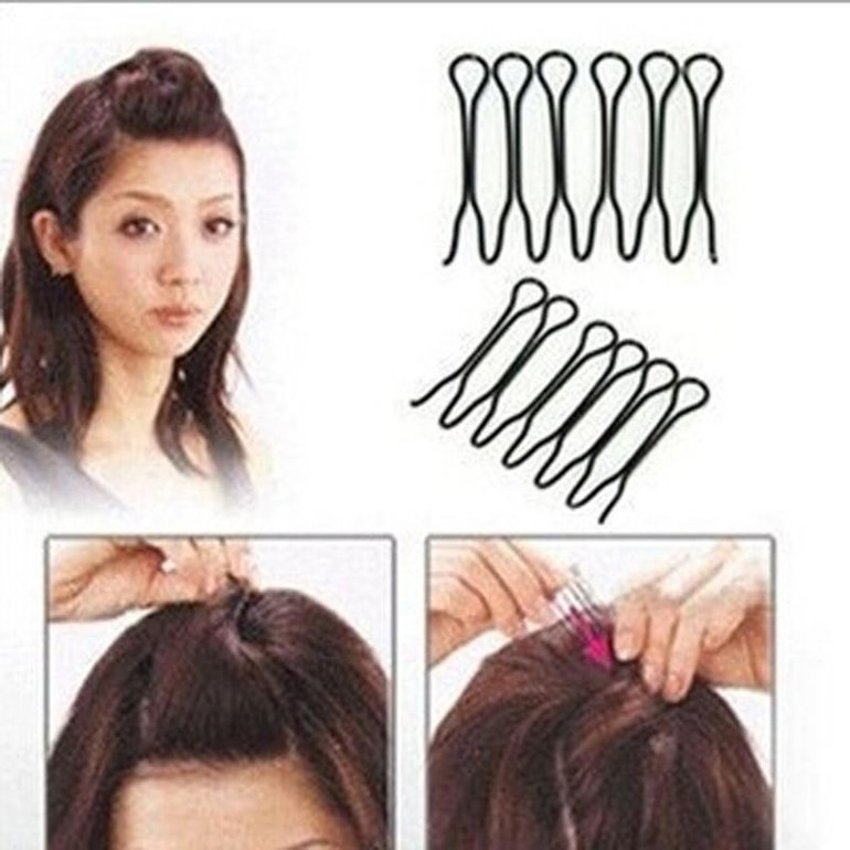 2Pcs Donut Big Hair Clips Barrette Styling Braid Hair Grips Pins Styling Tools Hairpins Braider Hairstyles Hair Accessories