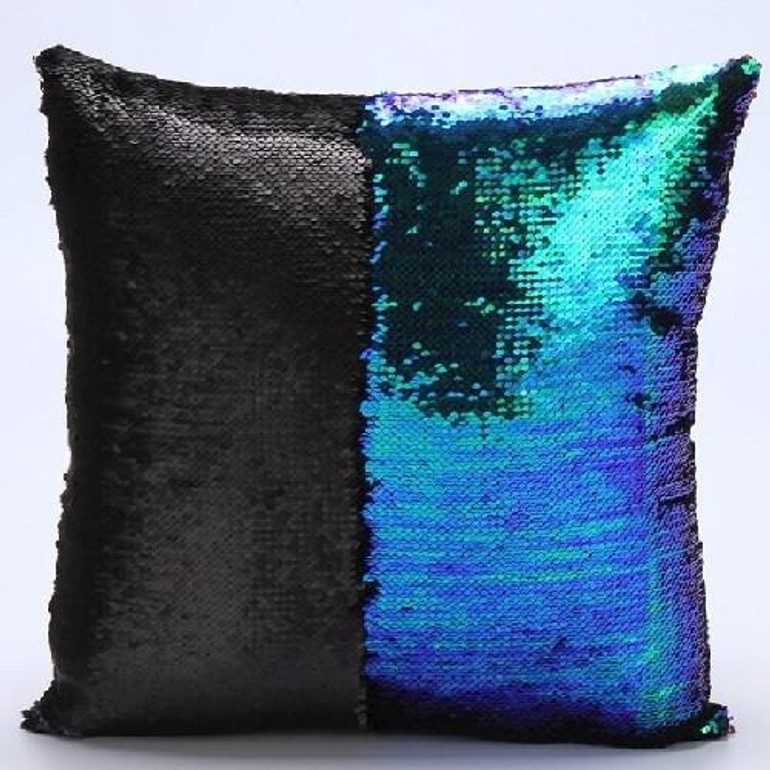 Reversible Sequin Mermaid Sequin Pillow Magical Color Changing Throw Pillow Cover Home Decor Cushion Cover Decorative Pillowcase