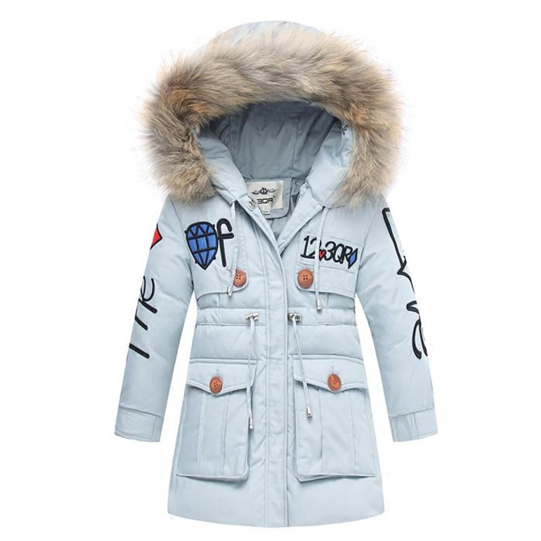 Dosoma Girls Winter Jacket Snowsuit Children's Duck Down Coats Boys Outerwear Faux Fur Collar Hooded Baby Parka Kids Clothes