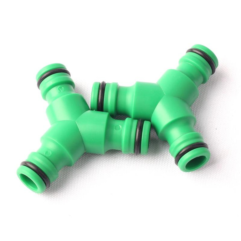 6pcs NuoNuoWell 1/2" Y Type Tap Quick Connector for Garden Irrigation Watering Splitter Divisor Frost Resistant 3 way connector