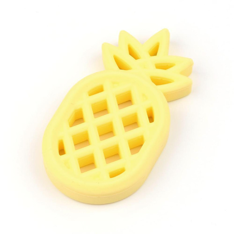 TYRY.HU Pineapple Silicone Teether Babies Teething Pendant Nursing Soft Silicone Beads Safe Toys For Soothe Teething Baby