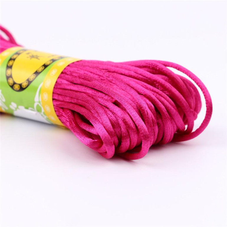 TYRY.HU 20M/Lot Satin Cords DIY String Cord Nylon Rope Accessary&amp;Findings For Baby Silicone Teething Bead Necklace Jewelry Cord