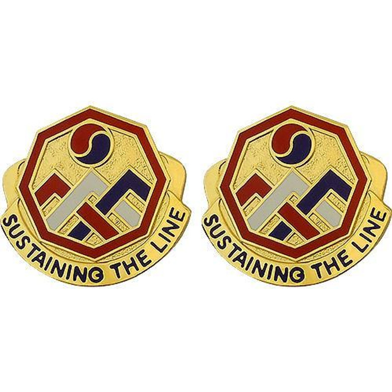 3rd Sustainment Command Unit Crest (Sustaining the Line)