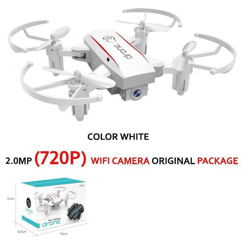 HY 1601 Mini Dron 720P Quadrocopter Foldable Drones With Camera HD Real Time Video Headless FPV Quadcopter WIFI RC Helicopter